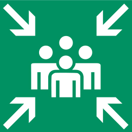 SCEL-SYSTEMS Brandschutz Ravensburg: Überblick Sicherheitszeichen nach ASR 1.3 (u. a. Fluchtwegschilder, Gesundheitschutzzeichen).