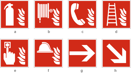 Schilderbeispiele für den Brandschutz