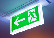 Fluchtweg Beschilderung